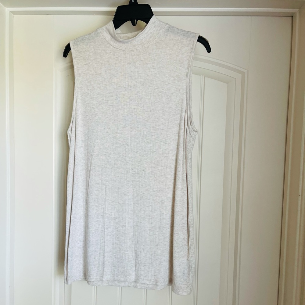 High Neck Cream Blouse